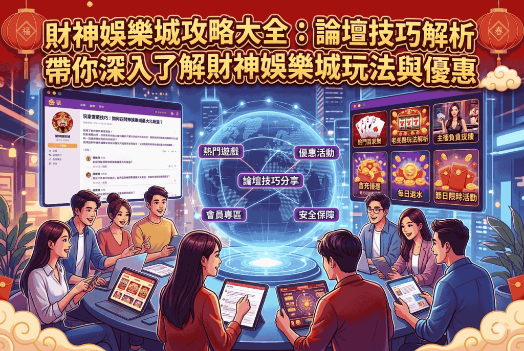 財神娛樂城攻略大全：論壇技巧解析，帶你深入了解財神娛樂城玩法與優惠